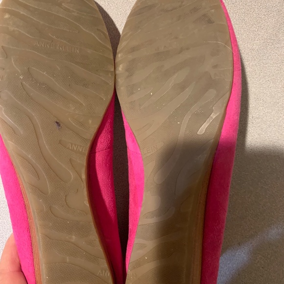Anne Klein Pink Suede Leather Loafers sz 8.5 M - Picture 6 of 7